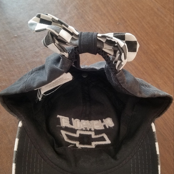 GUC Vintage Checkered Chevrolet Racing Adjustable/Stretch Strap Hat🏁🏁 - Picture 6 of 8